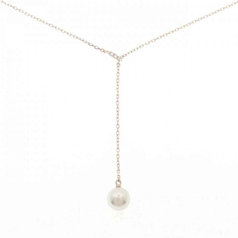 Mikimoto Pearl necklace Gold Rose Gold necklace - Picture 1 of 7